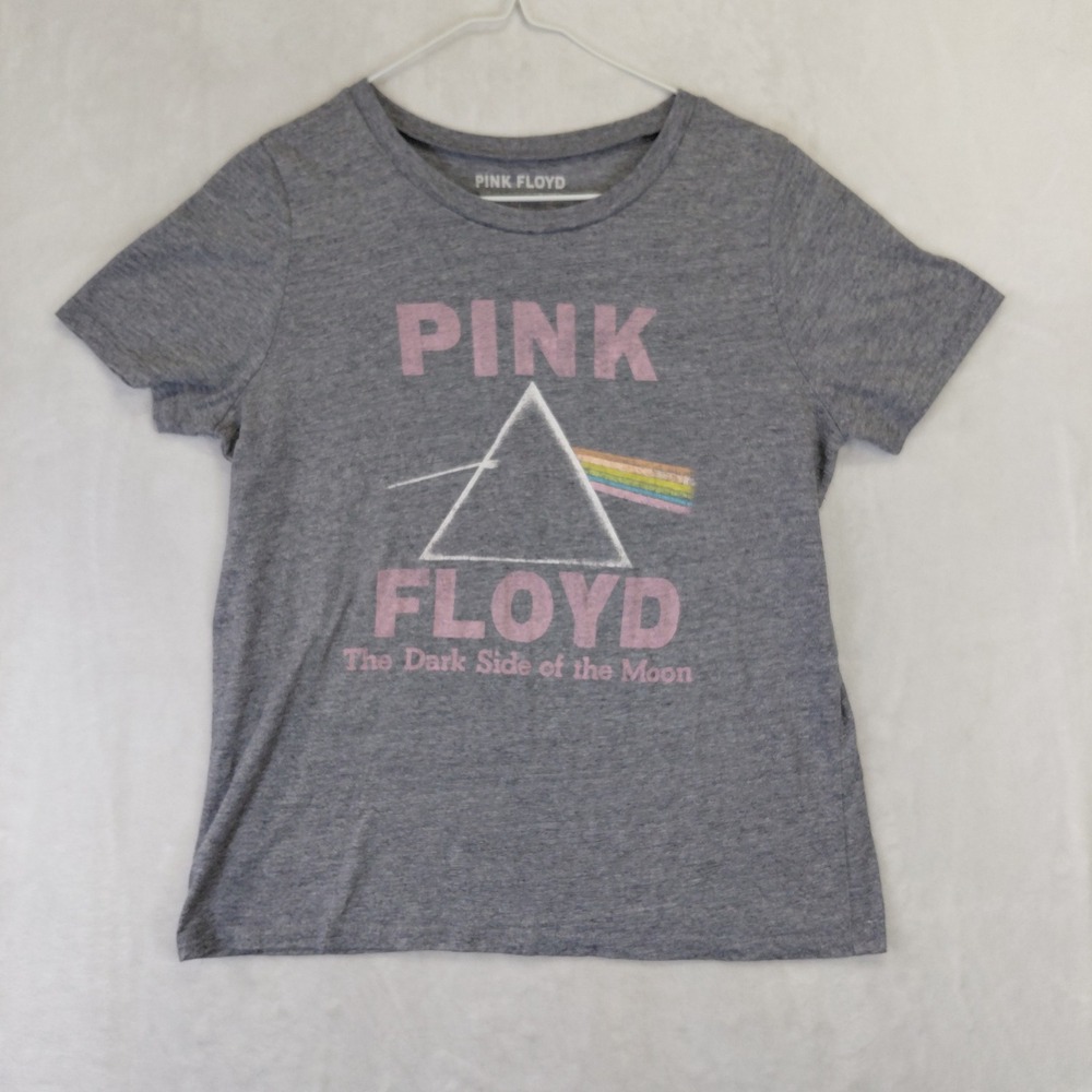 Pink Floyd Dark Side of the Moon Graphic T-Shirt Mens Large Gray Heathered Rock